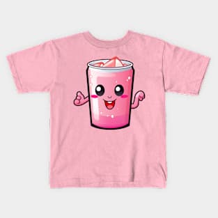 Soft drink cute T-Shirt cute giril Kids T-Shirt